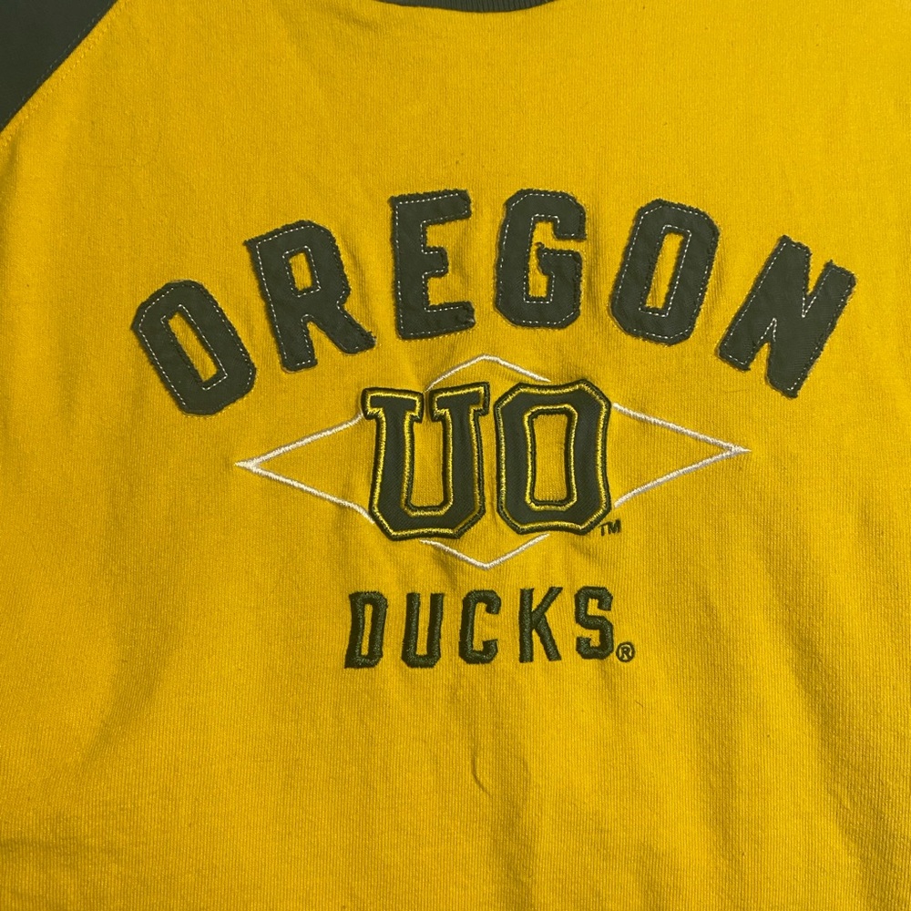 Embroidered U of O Ducks Front Logo Long Sleeve